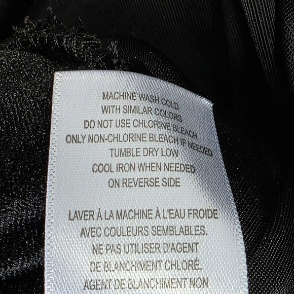 Womens Signature Collection Black Velvet Pull-On Pants Polyester Size 2X 22W-24W - Picture 9 of 10